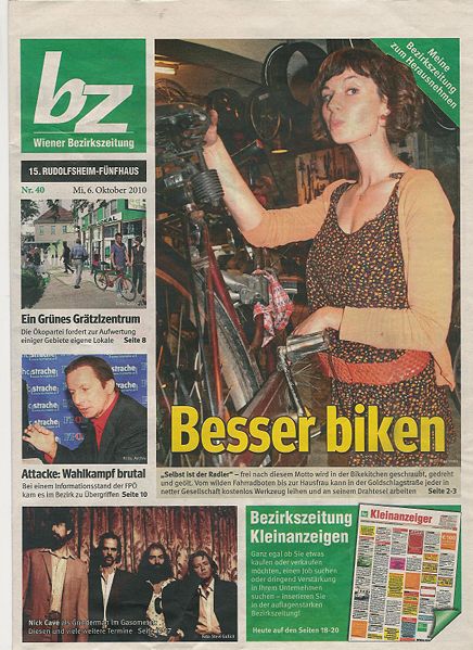 Bild:Bikekitchen in der bezirksZeitung 201010 1.jpeg